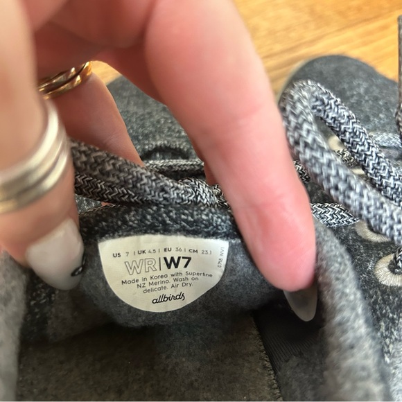 Allbirds | Women’s Wool Runner Lace Up Sneakers Size 7 - Picture 7 of 15